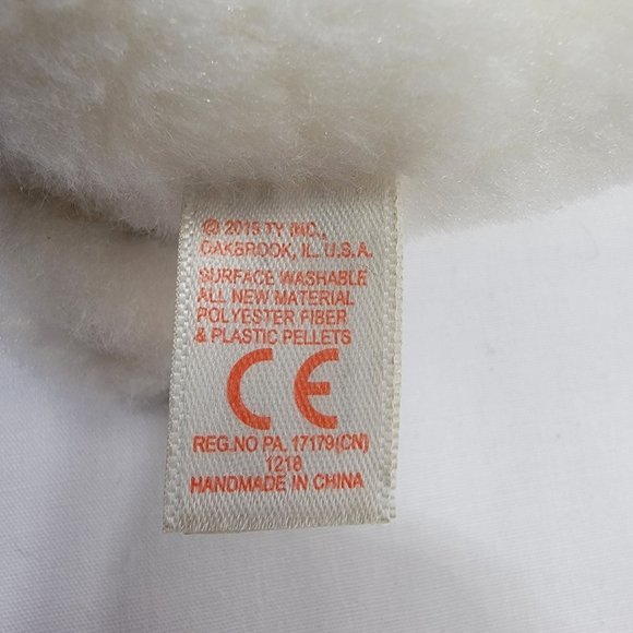 TY Beanie Baby 6" Tundra White Tiger Plush Stuffed Animal Toy with Tags Has Hole - Picture 11 of 11